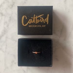 Catbird 14k Solid Gold Heart Ring Size 4.5